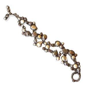 Margaret Thurman Echo the Dreamer Pearl and Silver bracelet